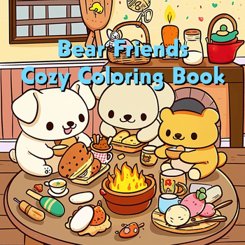 Bear Friends - Cozy Coloring Book (Paperback) bij Singel 344