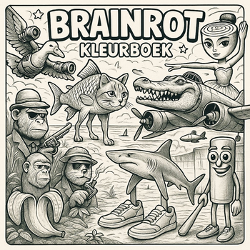 Brainrot kleurboek (Paperback) bij Singel 344