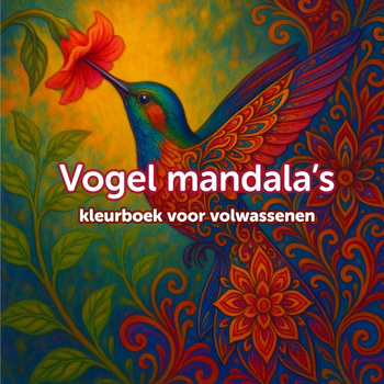 Mandala vogel kleurboek voor volwassenen (Paperback) bij Singel 344