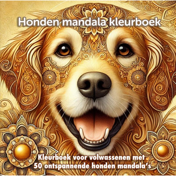 Honden mandala kleurboek voor volwassenen (Hardback) bij Singel 344