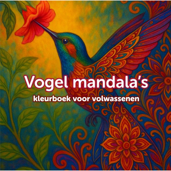 Mandala vogel kleurboek voor volwassenen (Hardback) bij Singel 344