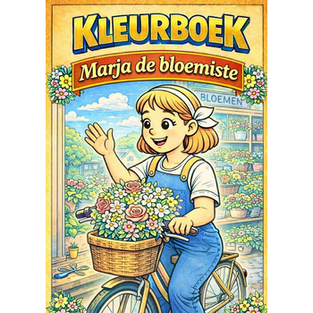 Kleurboek, Marja de bloemiste (Paperback) bij Singel 344