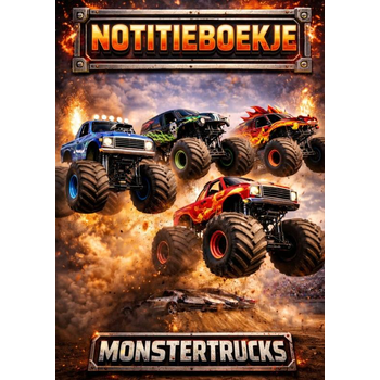 Notitieboekje, Monstertrucks (Paperback) bij Singel 344