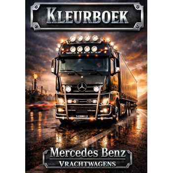 Kleurboek, Mercedes benz Vrachtwagens. (Paperback) bij Singel 344