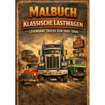 Malbuch, Klassische Lastwagen (Paperback) bij Singel 344