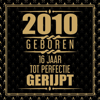 2010 Geboren 16 Jaar Tot Perfectie Gerijpt (Paperback) bij Singel 344