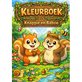 Kleurboek, Knapsie en Babsie (Paperback) bij Singel 344