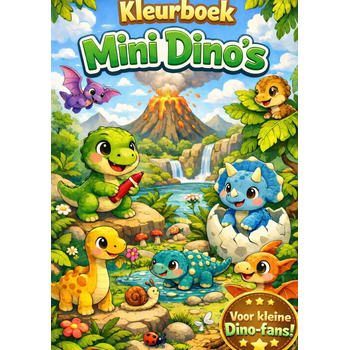 Kleurboek, Mini dinos (Paperback) bij Singel 344