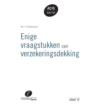Enige vraagstukken van verzekeringsdekking (Paperback) bij Singel 344