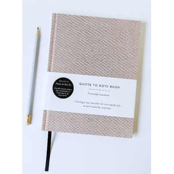 Quote To Note Book (Hardback) bij Singel 344