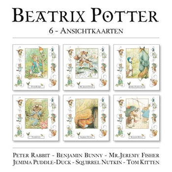 Beatrix Potter 6 ansichtkaarten bij Singel 344
