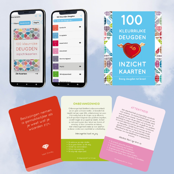 100 Kleurrijke Deugden Inzichtkaarte (Loose-leaf) bij Singel 344