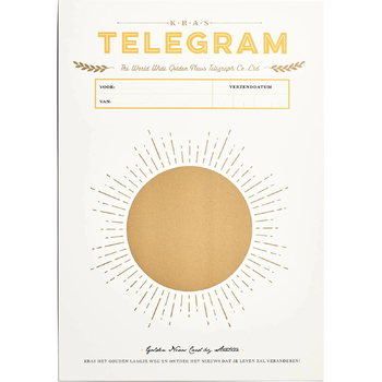 Kras telegram trouwen bij Singel 344