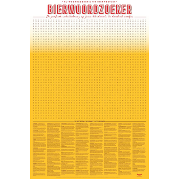 XL Spelposter Bierwoordzoeker bij Singel 344