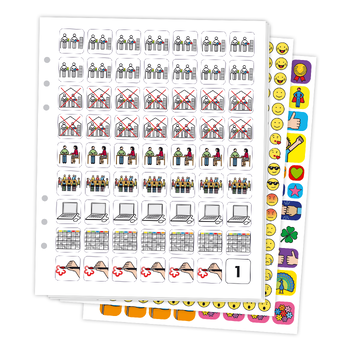 Pictogenda Stickervellen met pictogrammen 2022 METACOM bij Singel 344