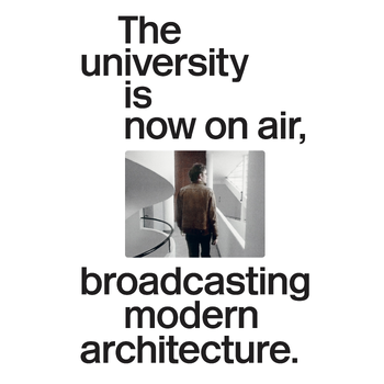 The university is now on air, broadcasting modern architecture (Paperback) bij Singel 344