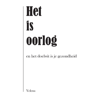 Het is oorlog (Paperback) bij Singel 344