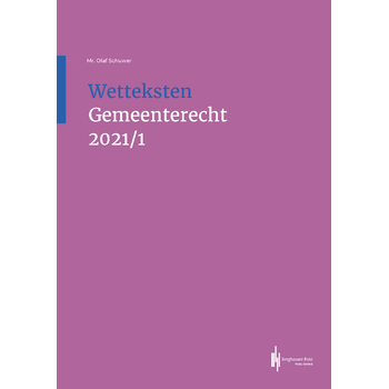 Wetteksten Gemeenterecht 2021/I (Paperback) bij Singel 344