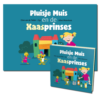 Pluisje muis en de kaasprinses kamishibai vertelplaten + boek bij Singel 344