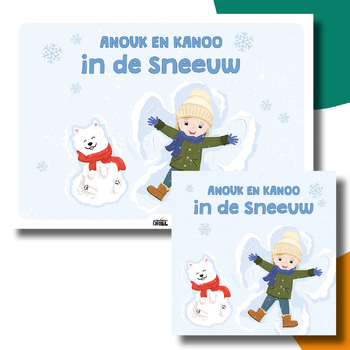 Anouk en Kanoo in de sneeuw kamishibai vertelplaten + boek bij Singel 344
