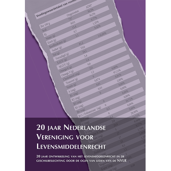 20 jaar Nederlandse Vereniging voor Levensmiddelenrecht (Paperback) bij Singel 344