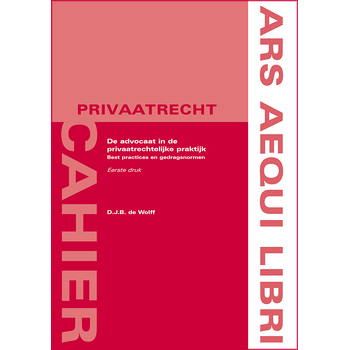 De advocaat in de privaatrechtelijke praktijk (Paperback) bij Singel 344