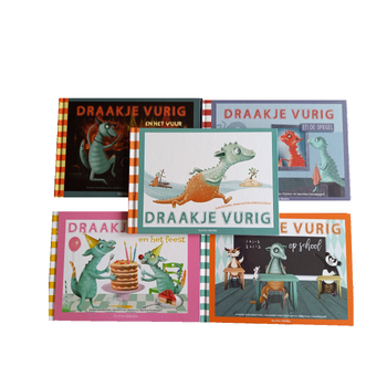 Draakje Vurig set 5 delen van Josina Intrabartolo, Janneke Olphen