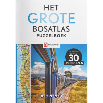 Denksport - Het Grote Bosatlas Puzzelboek - Treinreizen (Paperback) bij Singel 344