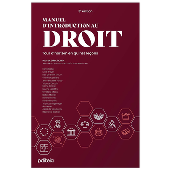Manuel d'introduction au droit (Paperback) bij Singel 344
