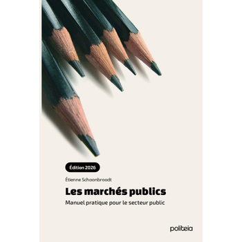 Les marchés publics (ÉDITION 2026) Manuel pratique pour le secteur public (Paperback) bij Singel 344