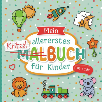 Mein allererstes Kritzelbuch ab 1 Jahr: Liebevoll gestaltetes Malbuch für Kleinkinder ab 1 Jahr (Paperback) bij Singel 344