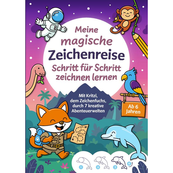 Meine magische Zeichenreise: Schritt für Schritt zeichnen lernen für Kinder ab 6 Jahren (Paperback) bij Singel 344